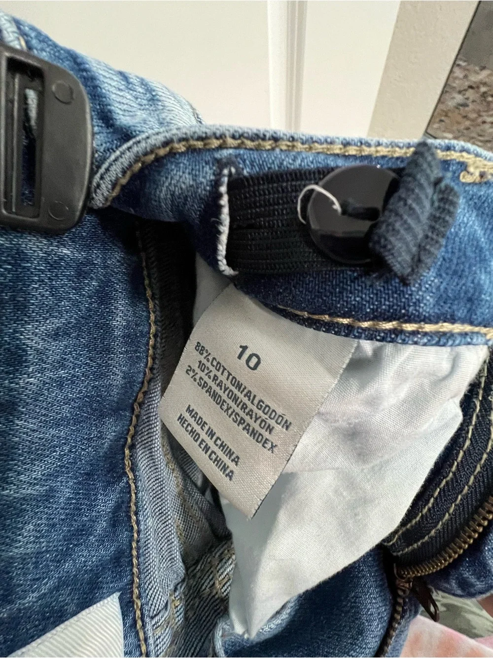 BKE Girl's Medium Wash Jeans with Raw Hem